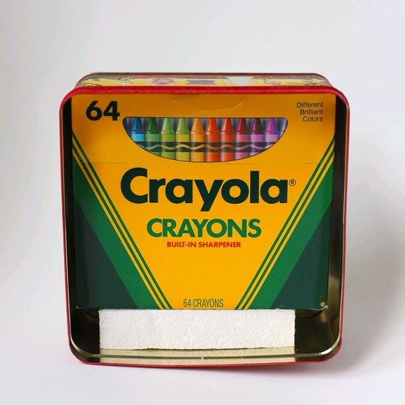 Vintage 1992 Crayola Tin with Original Crayons - Picture 6 of 12
